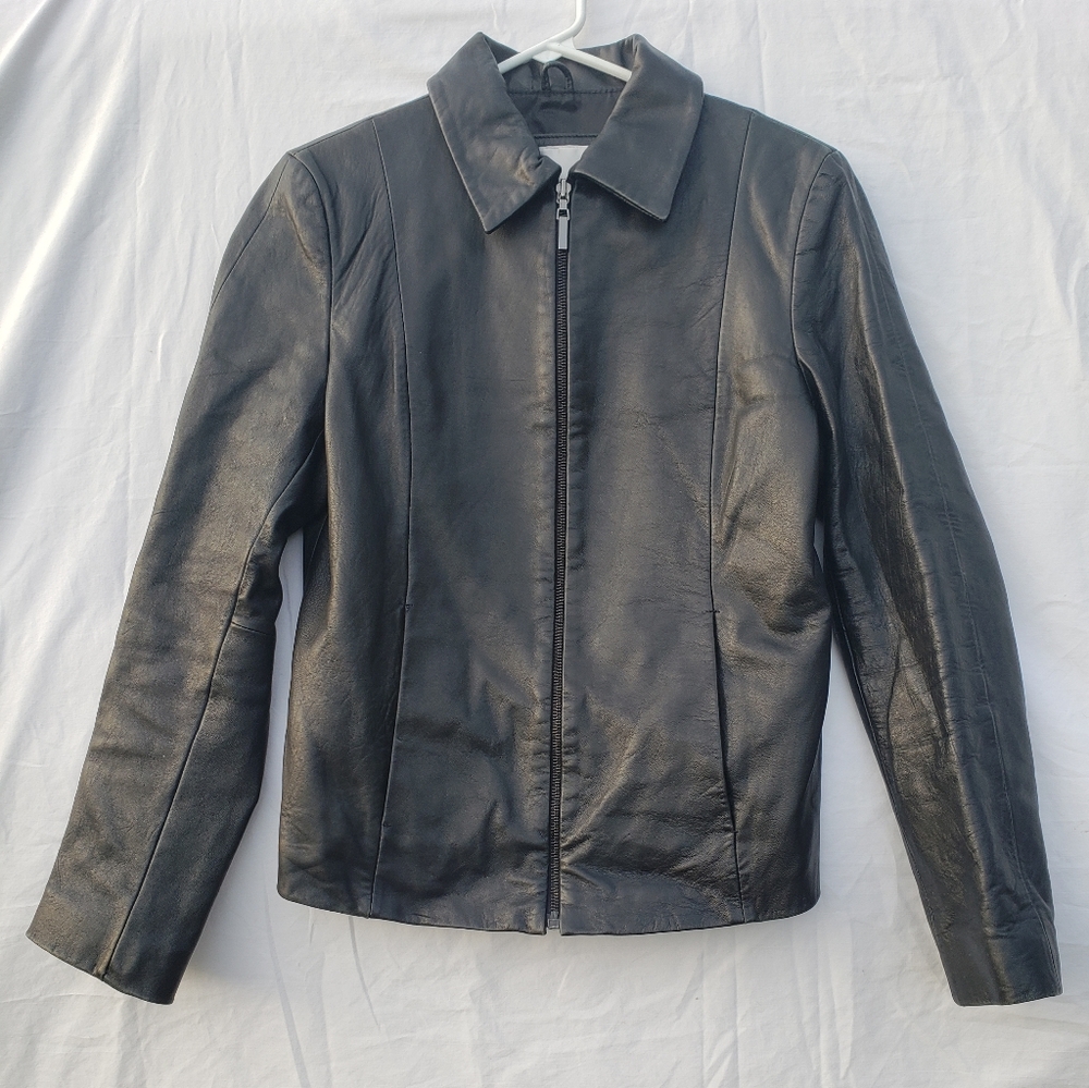 Nine West Womens Leather Jacket